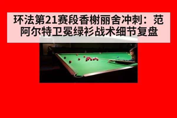 环法第21赛段香榭丽舍冲刺：范阿尔特卫冕绿衫战术细节复盘